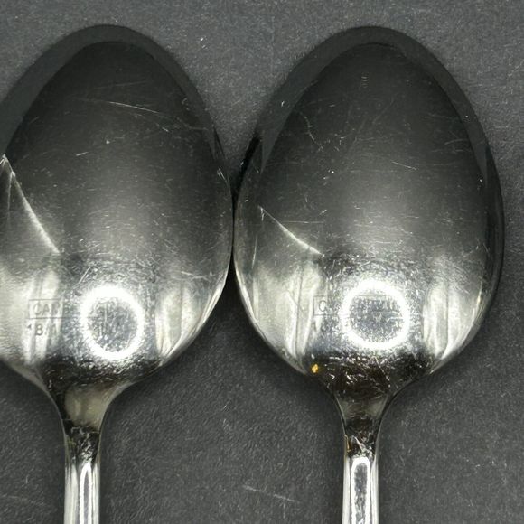 Cambridge Rachel Stainless Flatware Glossy Wide Slant Tip 10 Piece Mixed Lot - Picture 11 of 13